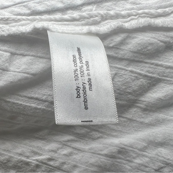 Lane Bryant White Long Sleeve Embroidered Boho Blouse Top (Size 24W) - Picture 6 of 6